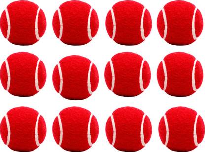 Pro Game Red Lightweight Multipurposeful Design & Durable Rubber (For Hard/Grass Surface) Cricket Tennis Ball