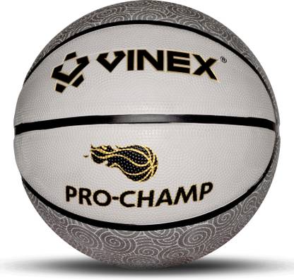 VINEX PRO-CHAMP Basketball – FIBA Standard, Molded Rubber Ball with Butyl Bladder Basketball - Size: 6