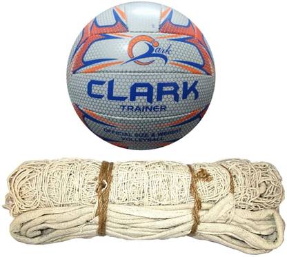 clark CL6 orange mashine volleybal size 4 with net Volleyball - Size: 4