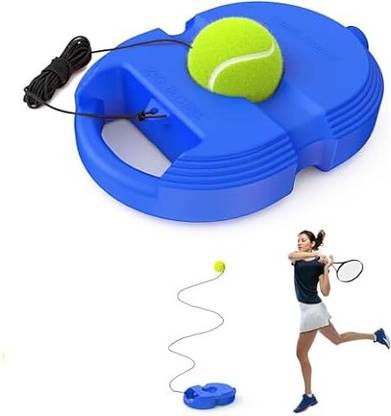 TREANDYY Tennis Trainer Rebound Ball, Solo Tennis Training Equipment for Self-Pracitce, Cricket Tennis Ball