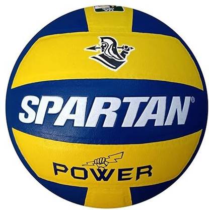 HRSports SPARTAN Power Pu Pasted Moulded Volleyball Size 4, for Yellow and Blue) Volleyball - Size: 4