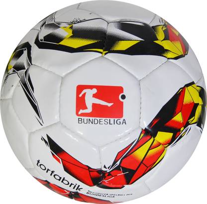 Wikigo BUNDESLIGA Football Torfabrik Outdoor Soccer Ball Rubber Water Resistant Football - Size: 5