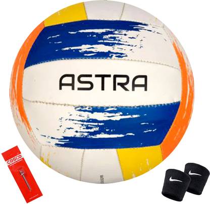 COSCO Astra Volley + Wrist Band Volleyball - Size: 4