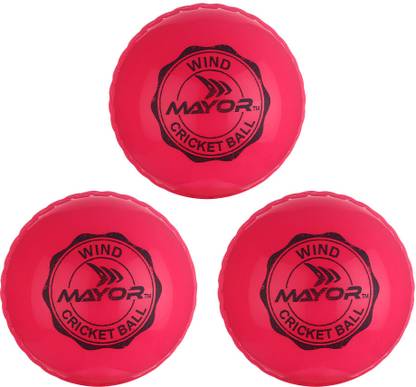 MAYOR Cricket Wind Ball for Indoor & Outdoor Street Cricket Rubber Ball