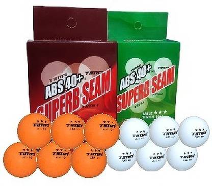 TIMA Superb Seam 3 Star ABS Plastic 40+ Table Tennis Ball