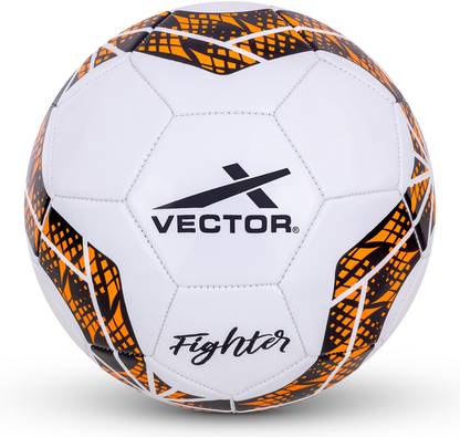 VECTOR X Fighter PVC Machine Stitched Football For Match | Training | Practice Football - Size: 5