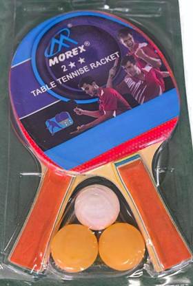 KV toys Table Tennis Racket- Set of 2TT bats, and 3 balls Table Tennis Ball