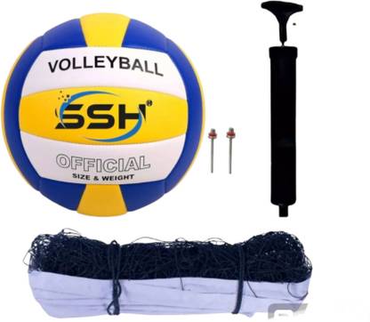 SUMANGALAM ENTERPRISES NEW GEN OFFICIAL SIZE AND WEIGHT VOLLEYBALL WITH AIR PUMP AND NET ( SIZE-4) Volleyball - Size: 4