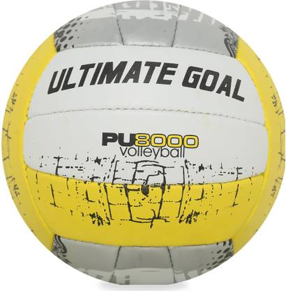 ULTIMATE GOAL Premium Yellow Volleyball | Size 4 | Soft Grip | Suitable for All Age Groups Volleyball - Size: 4