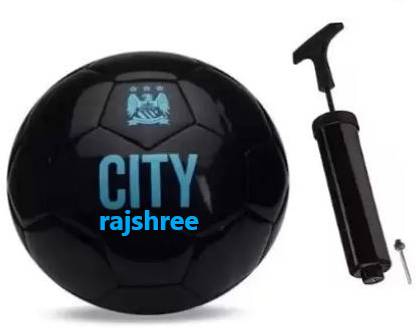 rajshree enterprises meerut rajshree enterprises CITY XC9 black Football With Pump, Size 5 Football - Size: 5