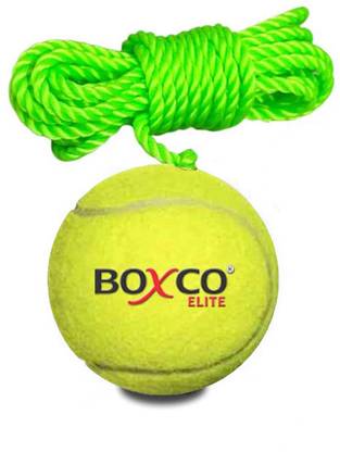 BOXCO Elite Light Weight Hanging Tennis Cricket Ball for Match Practice & Training Cricket Training Ball