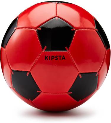 KRISSDIL KIPSTA Football Ball Training Size 4 Age 8 to12 years First Kick Red Football - Size: 4