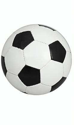 Playstorm Football Black And White Size 5 Solid Build Quality Football - Size: 5