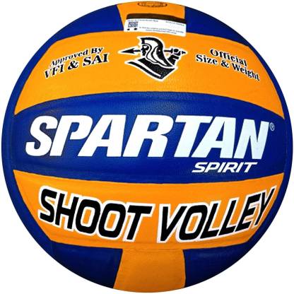 SPARTAN Spirit SHOOT VOLLEY Leather Volleyball - Size: 4