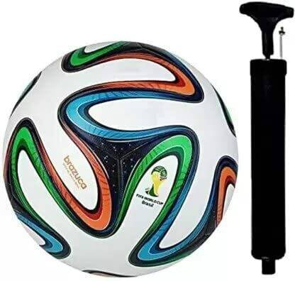 Oozir Pu brazuca football with free air pump Football - Size: 5