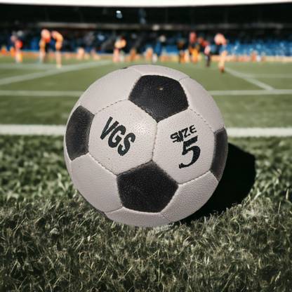 VGS Exclusive Rugby Black & White Football - Size: 5