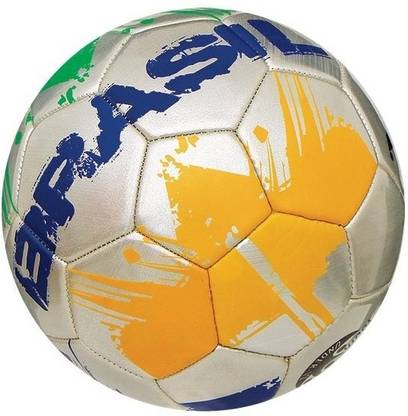 NIVIA Foiled 3D Brazil Metallix Football - Size: 5