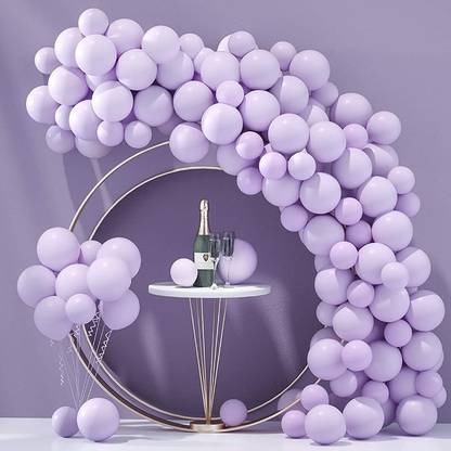 Sambaby Solid Pastel Purple Balloon Balloon
