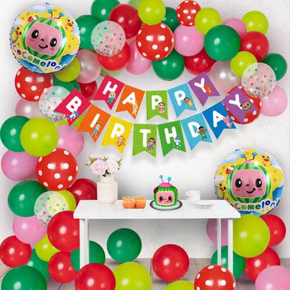 Prihit Cocomelon Birthday Decoration for Kids - Birthday Decorations Kit Cocomelon