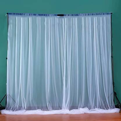 specialyou.in Special You decoration tulle white net Curtain backdrop Combo for birthdays, Anniversary, wedding party, background, ceremony, net parda - set of 2 pieces