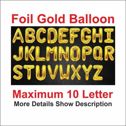 Kiva Enterprise Solid CUSTOME 16inch Letter Balloon
