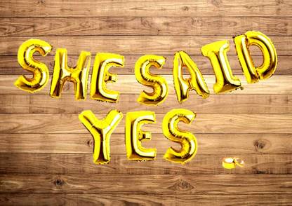 SV Traders Solid SHE SAID YES Balloon