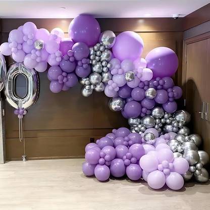 Saikara Collection Solid Vibrant Balloons 12 Inch Balloons with Shiny Surface Balloon