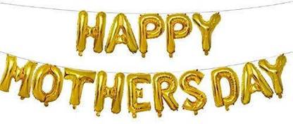 gorgeous moment Solid HAPPY MOTHERS DAY FOIL BALLOONS BANNER (HELIUM FOR 3D FORM) Balloon