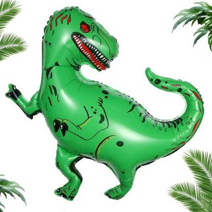 PopTheParty Printed jungle theme dinosaur foil balloon Balloon