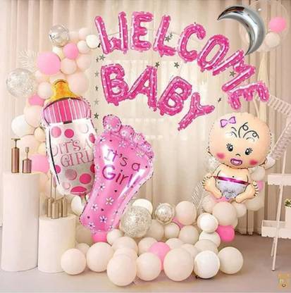 Inispire2Fashion Printed WELCOM BABY 01 Balloon