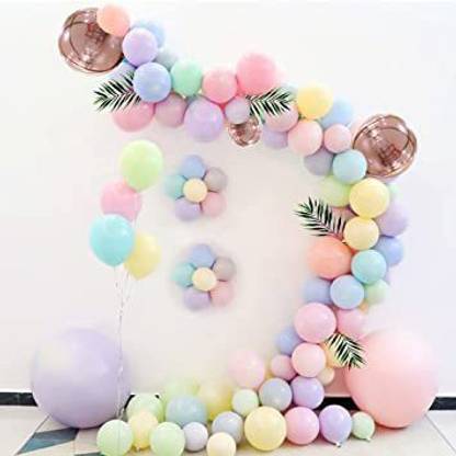 R G ACCESSORIES Solid 50 pcs paste balloon garland kit for birthday, wedding Balloon
