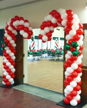Prihit Solid Premium Christmas decoration balloons Red and white each 300 & 6 green foil star Balloon