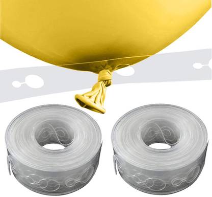 RJV Global Solid Balloon Garland Decorating Kit Balloon Arch Strip Tape 2 Rolls.5 M length Each Balloon Bouquet