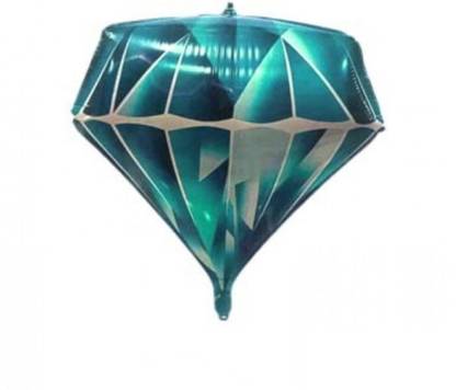 Partywala Printed 4D Round Foil Balloon Diamond Shape Balloon
