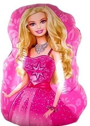 party time Solid Barbie Foil Balloons Set 1.5 Feet Balloon