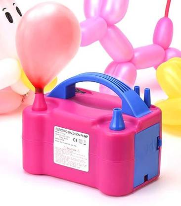 AXU TRADERS Solid Two Nozzles High Power Electric Balloon Inflator Pump Machine For Birthday Balloon