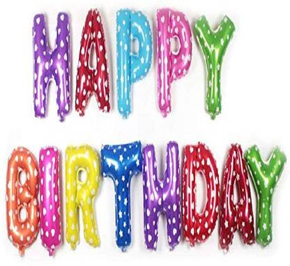 Kaliram & Sons Printed HBmultiBalloons Letter Balloon