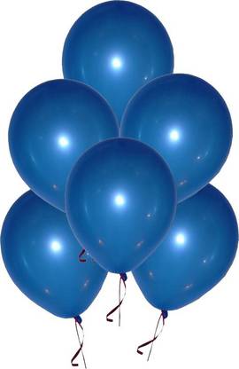 Prihit Solid Super Premium Quality 100pcs Blue balloons Balloon