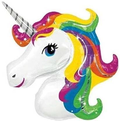 Abhinandan Decors Printed Unicorn Foil Balloon Pack of 1 Balloon Bouquet