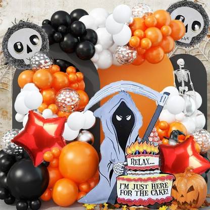 PopTheParty Solid Halloween ghost foil balloon for Halloween party decoration Balloon
