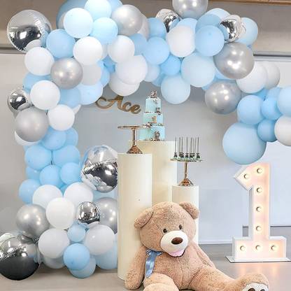 Nagina Collection Solid metallic balloon garland for birthday, baby shower, wedding Balloon