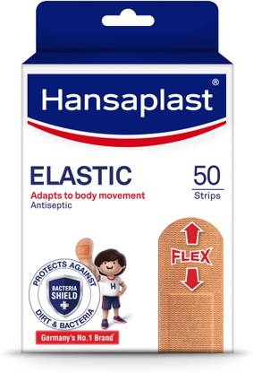 HANSAPLAST Elastic Antiseptic Bandage | 3X Flexible | Adapts To Body Movement Bandage Protector