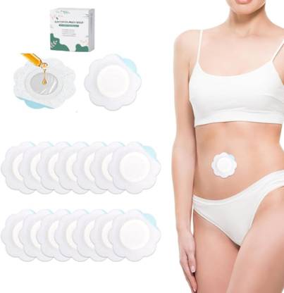 Patcheal 10 pcs Castor Oil Pack for Navel Belly Button Self Adhesive Bandage Protector