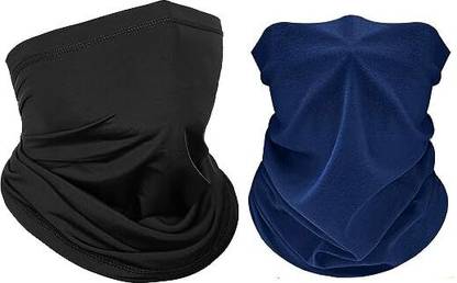 plutoprom Black, Blue Bike Face Mask for Men & Women