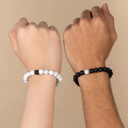 Vivity Stone, Crystal Beads Bracelet Set