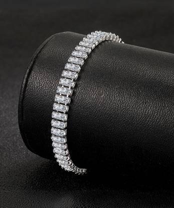 MYKI Stainless Steel Cubic Zirconia Bracelet