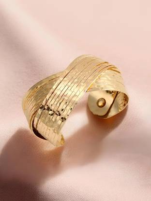 Karishma Kreations Stainless Steel Gold-plated Bracelet