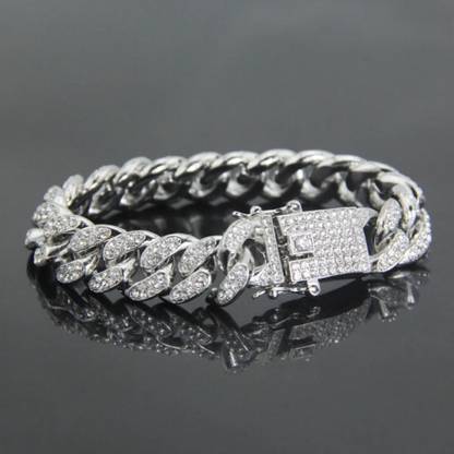 kazare Alloy Rhodium Bracelet