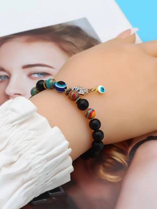 YELLOW CHIMES Metal Beads Bracelet Set