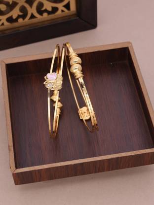 Brass Diamond Gold-plated Bangle